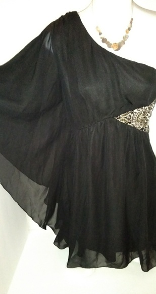 As U Wish chiffon one shoulder dress - Picture 7 of 7